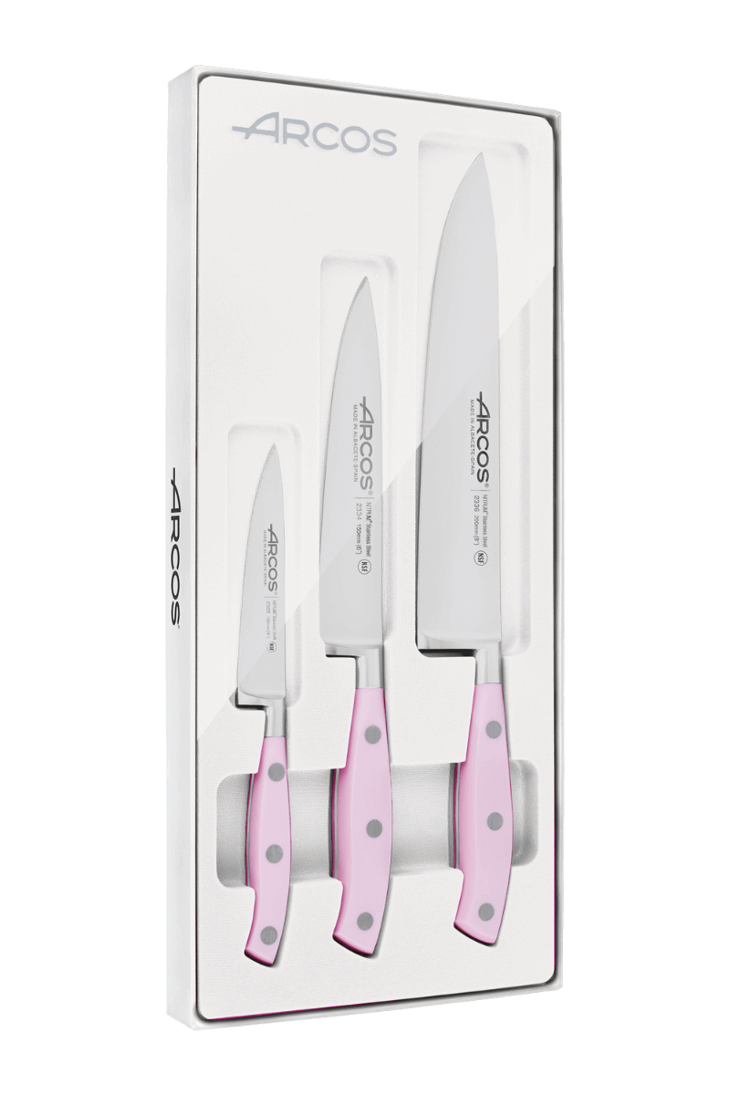Lot de 4 porte-couteaux en plâtre avec rose - Un grand marché