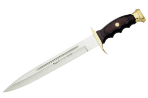 Couteau Muela Bowie 9213 lame en inox 26cm manche en stamina wood + étui en cuir