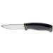 Couteau Mora Companion MG 11863 lame carbone 10,4cm manche caoutchouc noir/kaki + étui