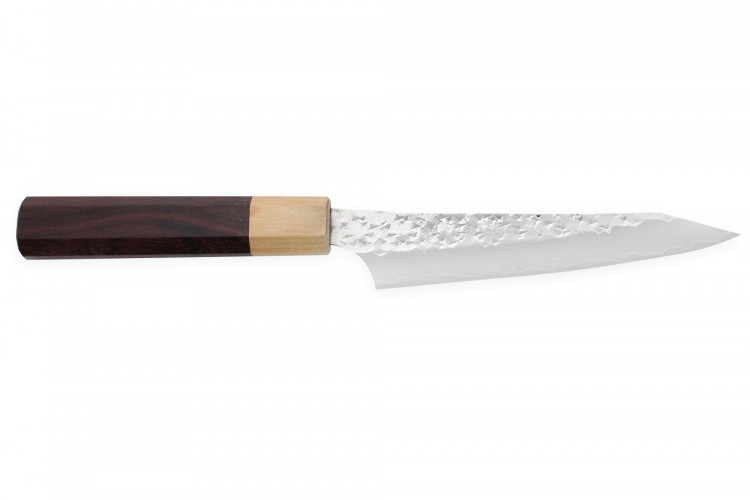 Couteau universel japonais artisanal martelé Yu Kurosaki senko 13cm acier SG2