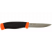 Couteau Mora Companion Heavy Duty F 12211 lame carbone 10,4cm manche caoutchouc noir/orange + étui