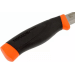 Couteau Mora Companion Heavy Duty F 12211 lame carbone 10,4cm manche caoutchouc noir/orange + étui