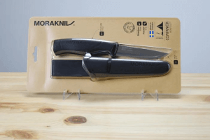 Couteau Mora Companion Heavy Duty 13158 lame inox 10,4cm manche caoutchouc noir + étui