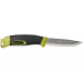 Couteau Mora Companion Spark 13570 lame inox 10,4cm manche caoutchouc vert avec pierre à feu + étui