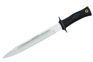 Couteau Muela ESCORP 9207 lame en inox 26cm manche gomme noire + étui en cuir