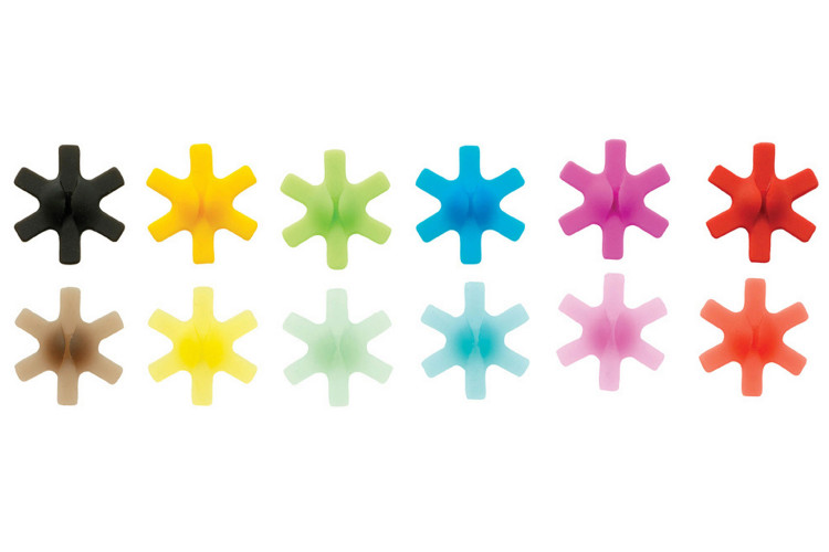 Lot de 12 marque-verres Mastrad en silicone