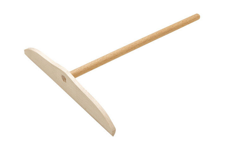 R&acirc;teau &agrave; cr&ecirc;pes plat 17,5cm en bois de h&ecirc;tre