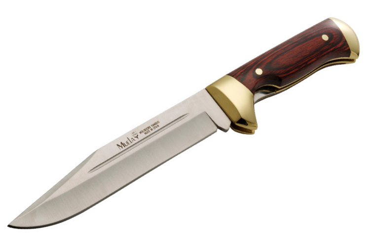 Couteau Muela 9326 pliant lame en inox 18cm manche en stamina + &eacute;tui en cuir