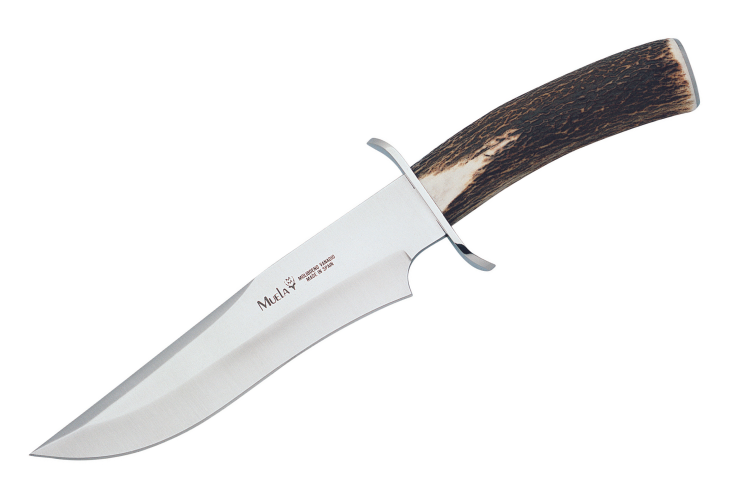 Couteau Muela Magnum 9229 lame en inox 19cm manche en bois de cerf + &eacute;tui en cuir