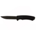 Couteau Mora Bushcraft 10791 lame noire carbone 10,9cm manche caoutchouc noir + étui
