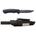 Couteau Mora Bushcraft Survival 11742 lame noire carbone 10,9cm manche caoutchouc noir avec allume feu + étui
