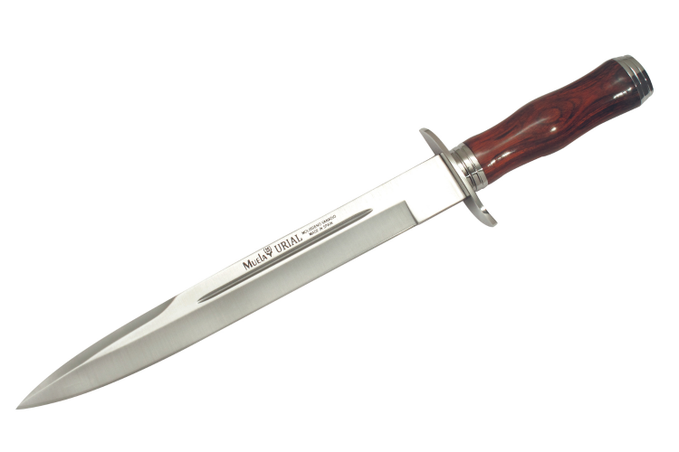 Couteau Muela Urial 9283 lame en inox 19cm manche en cocobolo + étui en cuir