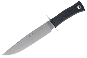 Couteau Muela Sarrio 9291 lame en inox 19cm avec manche en gomme noire + étui en cuir