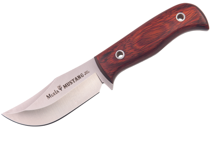 Couteau Muela Mustang 9332 lame en inox 8cm manche en stamina + &eacute;tui en cuir