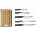 Bloc en bambou de 5 couteaux Joseph Joseph Elevate à encoches magnétiques