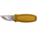 Petit couteau de poche Mora Eldris 12632 lame inox 5,9cm manche caoutchouc jaune avec allume-feu + étui