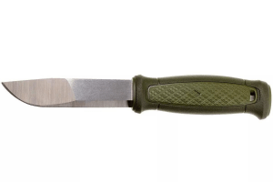 Couteau Mora Kansbol Multi-Mount 12645 lame inox 10,9cm manche caoutchouc vert + étui