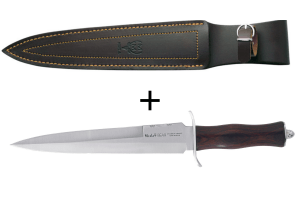 Couteau Muela Bear 9245 lame en inox 24cm manche en stamina + étui en cuir
