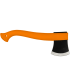 Hache Mora Lightweight Axe 12058 manche polypropylène orange 22cm + étui