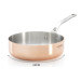 Sauteuse droite en cuivre inox De Buyer Prima Matera poignée en fonte d'inox compatible induction