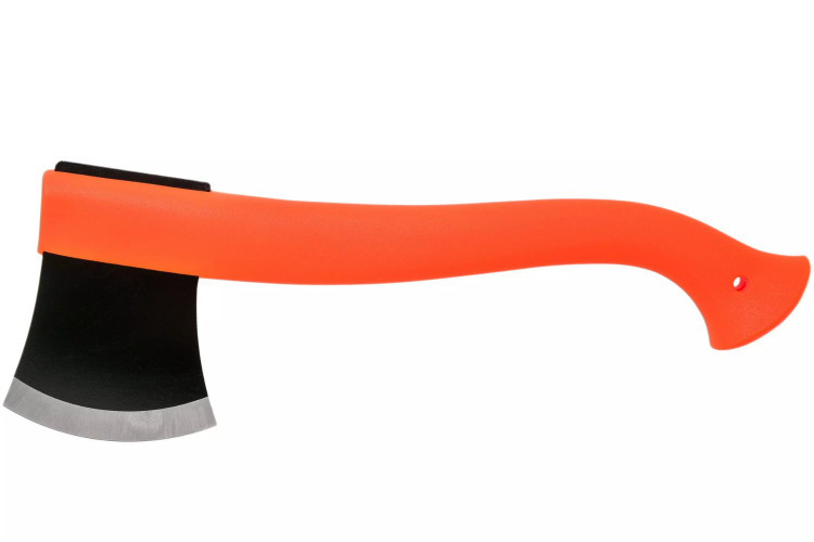 Hache Mora Lightweight Axe 12058 manche polypropyl&egrave;ne orange 22cm + &eacute;tui
