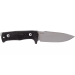 Couteau LionSteel T5.MI lame 12,8cm manche en micarta noir + étui en cuir
