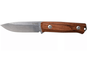 Couteau LionSteel B40.ST lame 10,3cm manche en bois de santal + étui en cuir