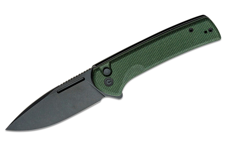 Couteau pliant CIVIVI Conspirator C210062 lame Blackwash et manche Micarta vert 11,7cm