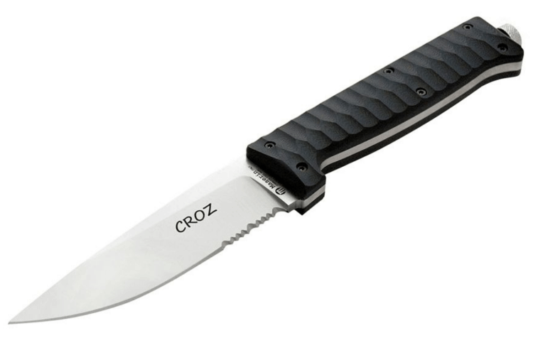 Couteau Maserin Croz 976.N lame 11cm manche en G10 noir + étui en nylon