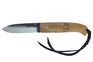 Couteau Citadel Baltic 2 63121 lame 11cm en bambou lamellé avec son étui en cuir