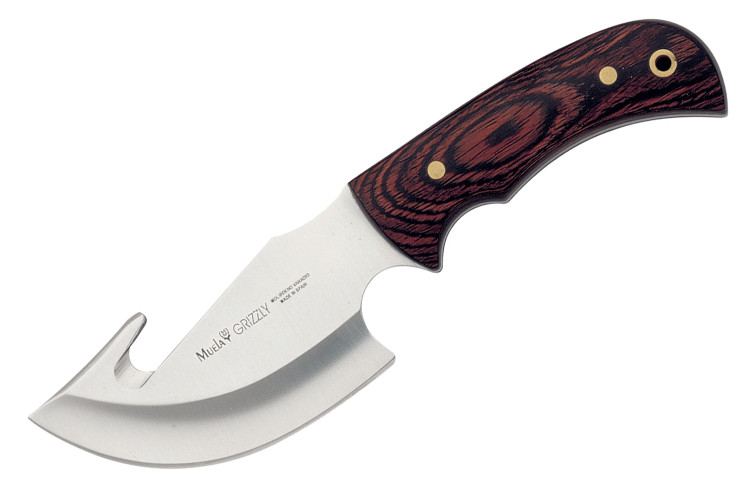 Couteau Muela Grizzly 9204 lame 12cm manche en stamina foncé + étui en cuir