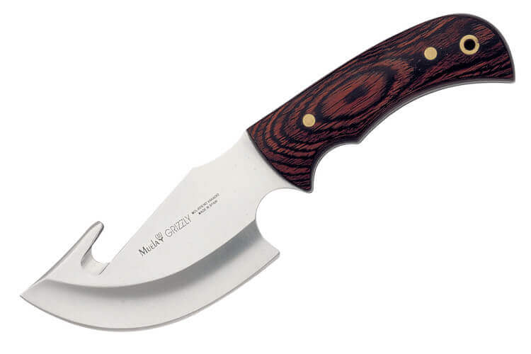 Couteau Muela Grizzly 9204 lame 12cm manche en stamina foncé + étui en cuir