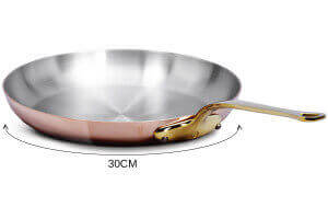 Poêle à frire en cuivre Mauviel M'Héritage 200B tous feux sauf induction