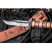 Couteau KA-BAR USMC Fighter 1217 lame carbone 17,8cm manche cuir + étui en cuir