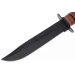Couteau KA-BAR USMC Fighter 1217 lame carbone 17,8cm manche cuir + étui en cuir