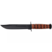 Couteau KA-BAR USMC Fighter 1217 lame carbone 17,8cm manche cuir + étui en cuir
