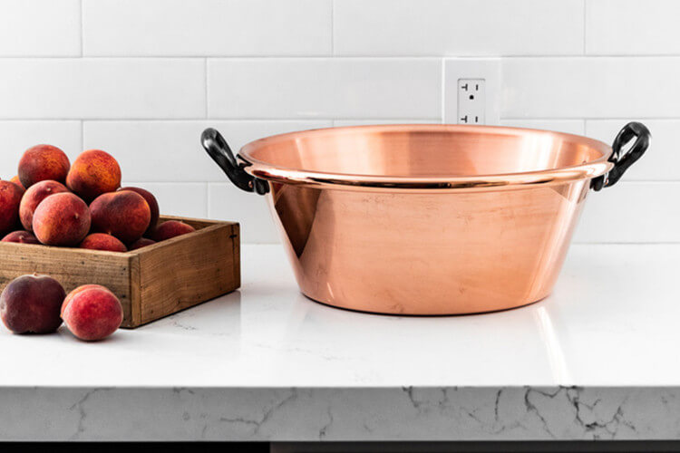 Bassine à Confiture En Cuivre 9L De Buyer - Conductivité Thermique Exceptionnelle Pour Confitures Et Gelées