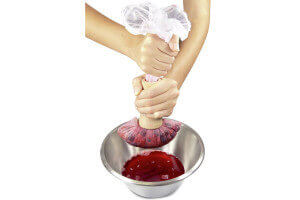 Filet étamine La Bonne Graine en polyester avec poussoir en hêtre