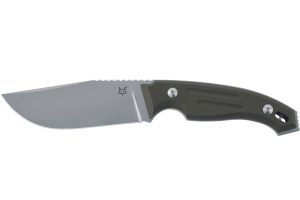 Couteau Fox Octopus Vulgaris FX.510OD lame 11,5cm manche G10 vert + étui en cuir