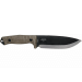Couteau Fox Military Bushman FX.609OD lame 16cm manche micarta + étui en cuir