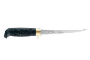 Couteau à filets Marttiini Condor 826015 lame 15cm manche caoutchouc noir + étui