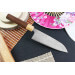 Couteau santoku japonais Tsunehisa SLD Damas bois de rose 16,5cm