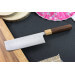 Couteau nakiri japonais Tsunehisa SLD Damas bois de rose 16,5cm