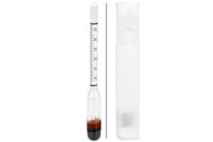 Pèse-sirop / Densimètre en verre gradué - 2 unités de mesure