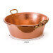 Bassine à confiture Mauviel M'Passion en cuivre martelé et montures en bronze
