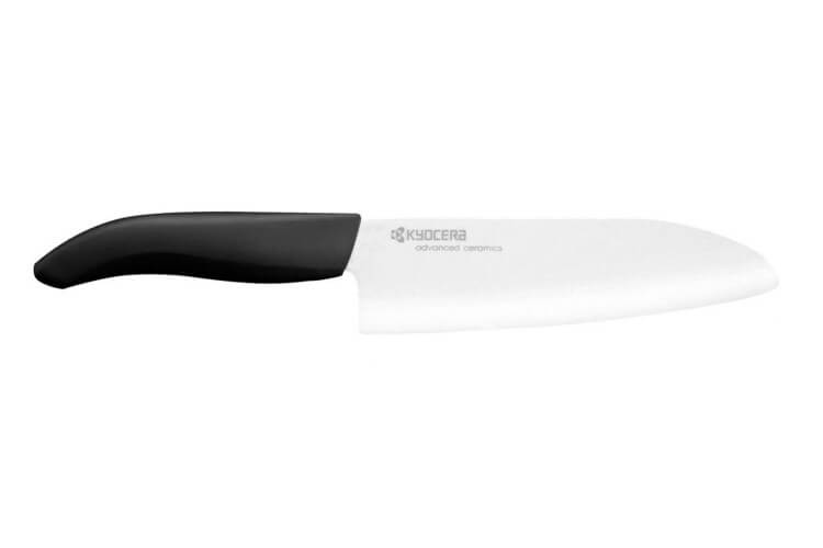 Couteau Santoku Kyocera lame céramique 16 cm manche noir