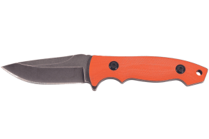 Couteau de cou Herbertz 579405 lame 5,5cm manche G10 orange + étui