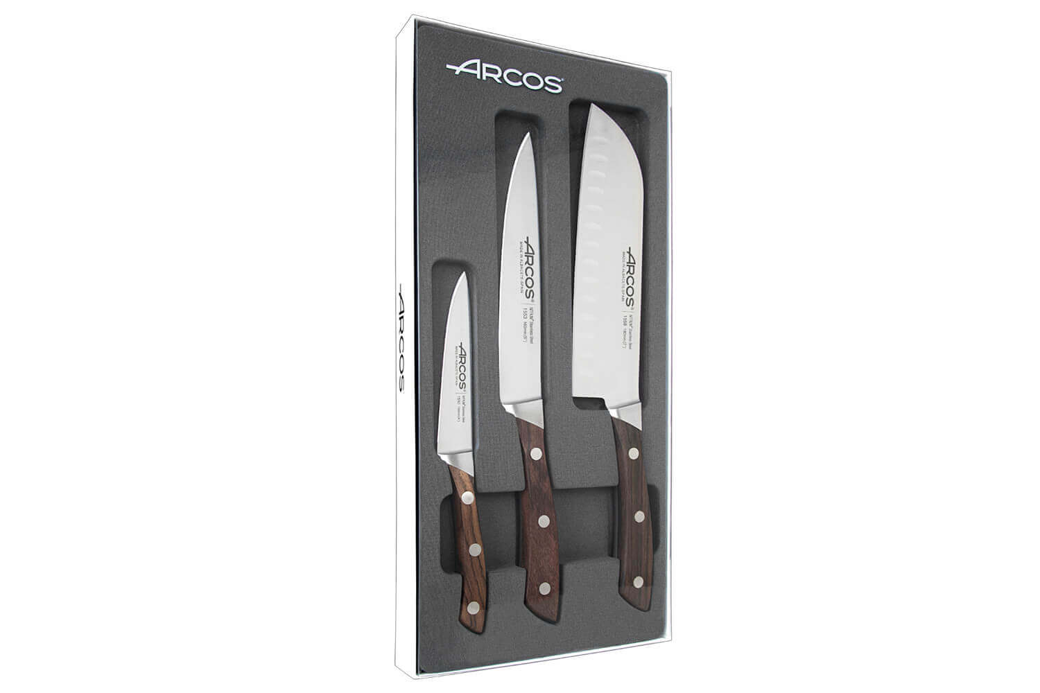 Arcos Natura - Ensemble de 3 couteaux de cuisine
