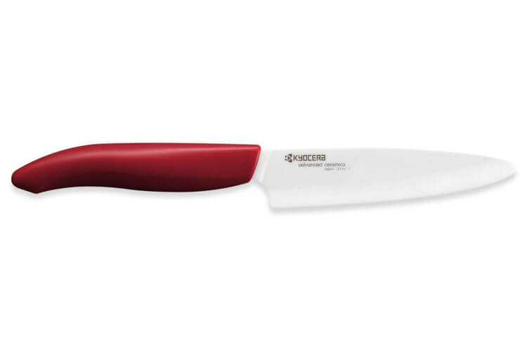 Couteau d'office Kyocera lame céramique 11 cm manche rouge
