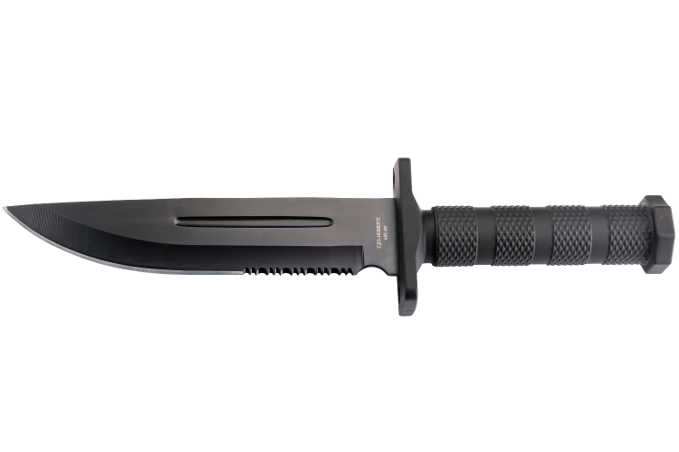 Herbertz 109118 noir couteau bushcraft avec étui offert
